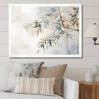 Designart "Minimalism Bamboo Serenity" Bamboo Framed Wall Decor - Bed ...
